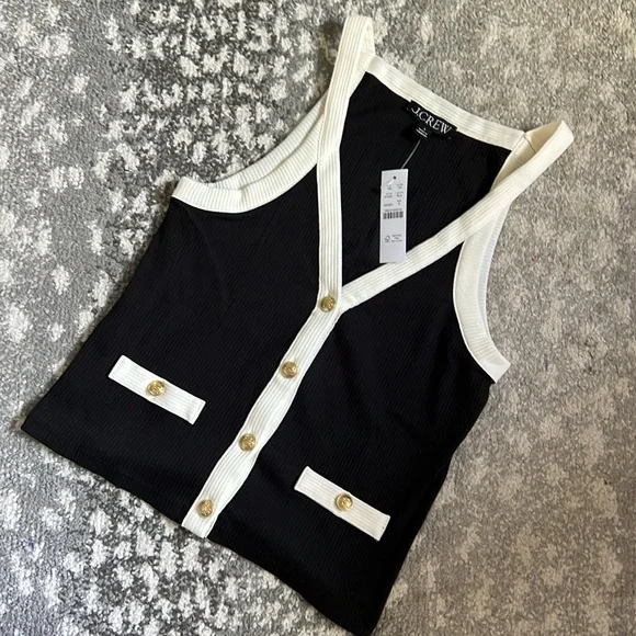 NWT J. Crew Vintage rib lady tank top - Picture 5 of 7